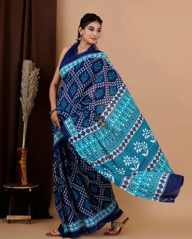 VK 4121 Cotton Printed Daily Wear Sarees Catalog